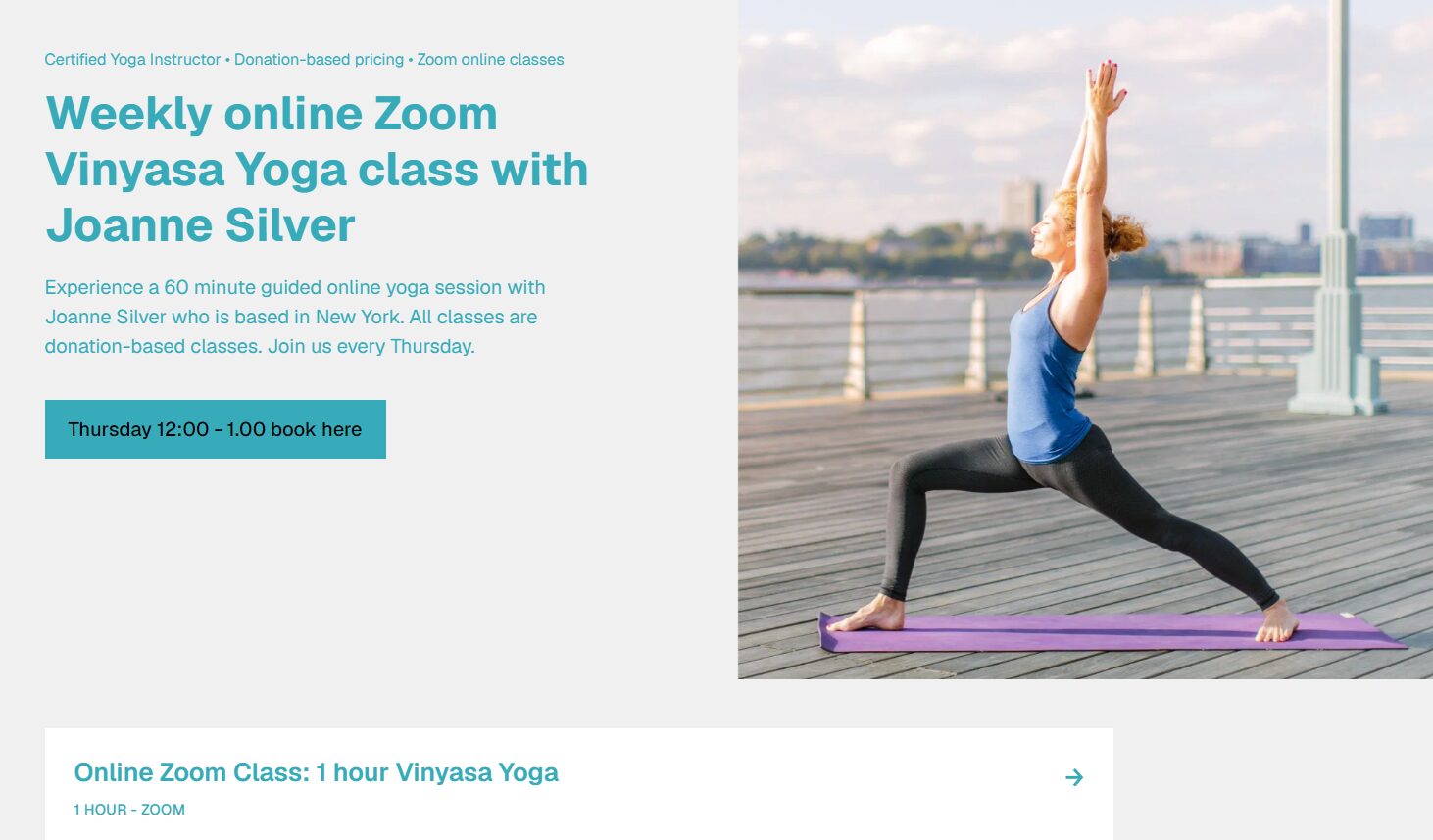 anne silver 60 min vinyasa yoga zoom